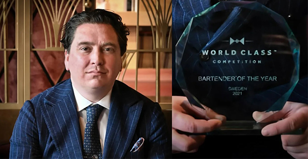 Sean Eden, Kreativ Barchef på Haymarket by Scandic i Stockholm vann Bartender of the Year Sweden 2021.